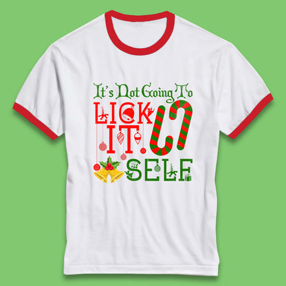 funny christmas candy cane ringer t shirt