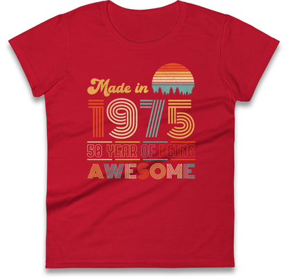 Vintage 50th Birthday Womens T Shirt