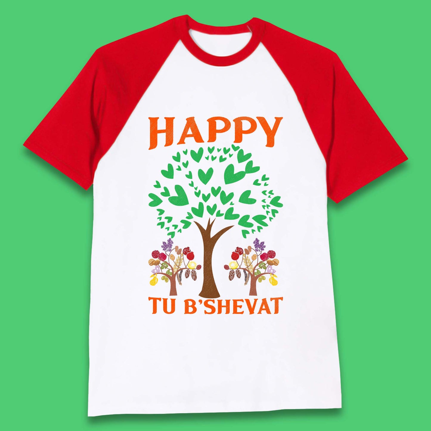 Happy Tu B'Shevat Baseball T-Shirt