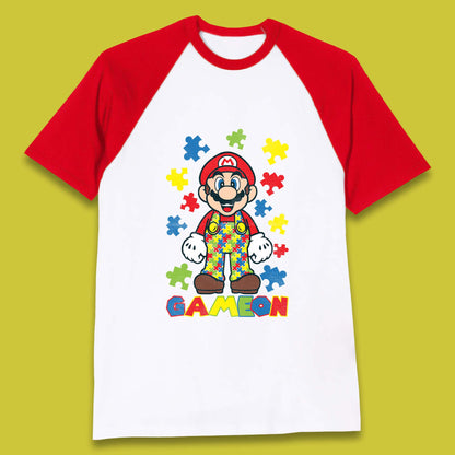 Autism Super Mario Baseball T-Shirt