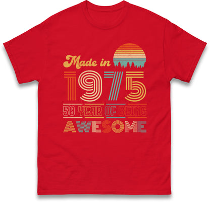 50th Birthday T Shirt Men
