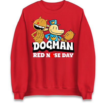 Dog Man Red Nose Day Jumper