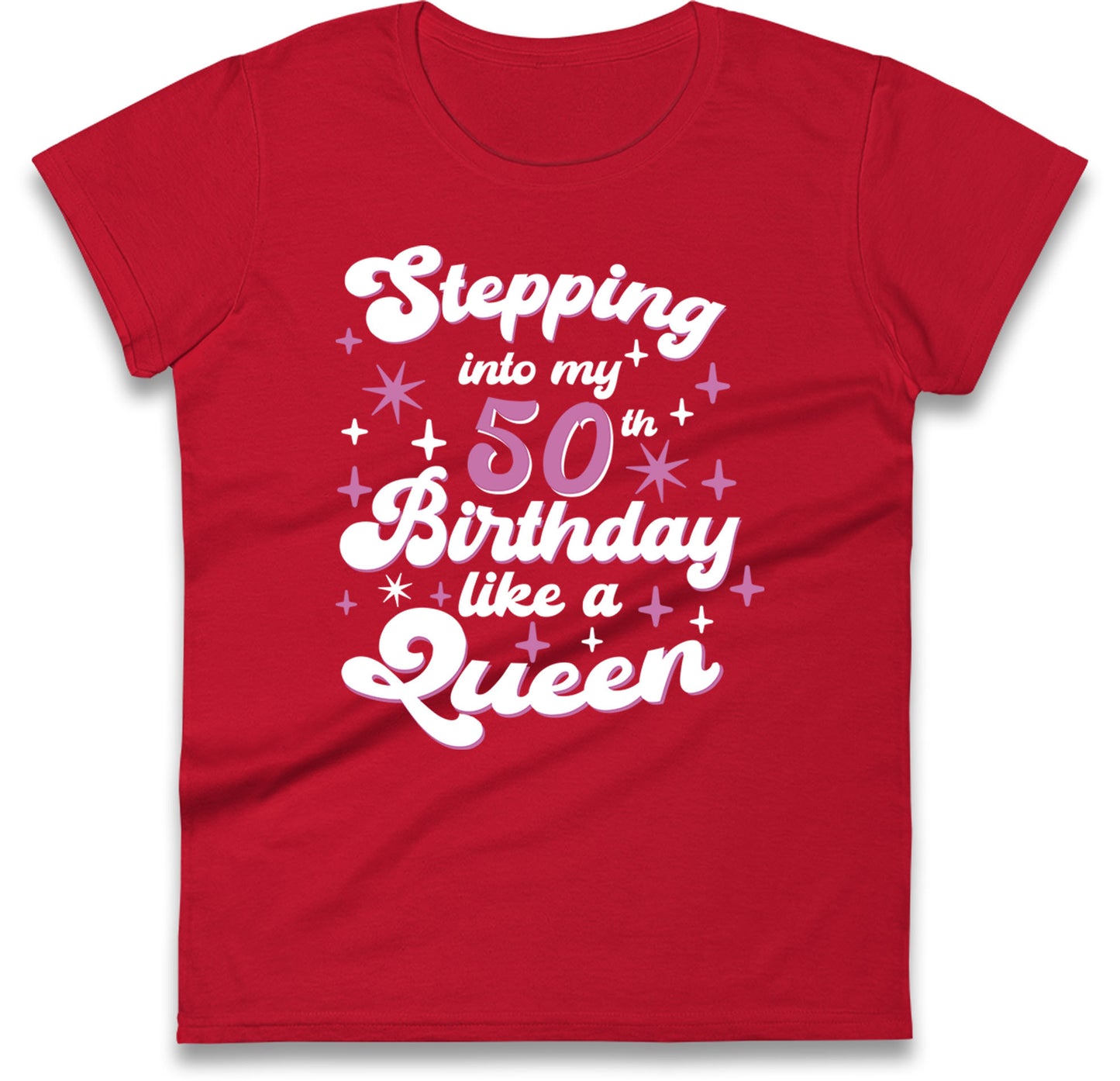 Queen 50th Birthday Womens T Shirt