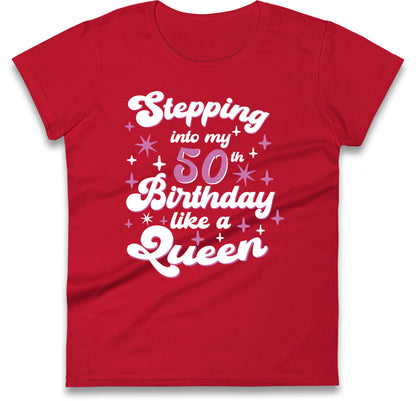 Queen 50th Birthday Womens T Shirt