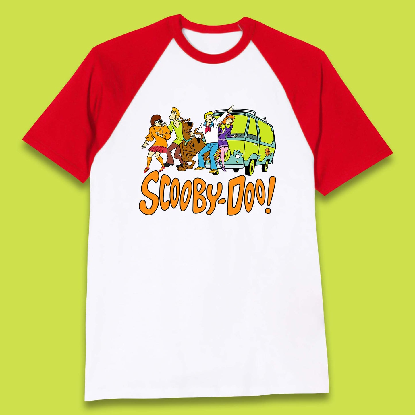 Halloween Scooby Doo & Gang Horror Van Scary Mystery Machine Baseball T Shirt
