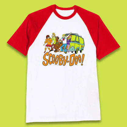 Halloween Scooby Doo & Gang Horror Van Scary Mystery Machine Baseball T Shirt