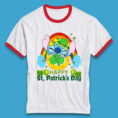 St. Patrick's Day Stitch Ringer T-Shirt