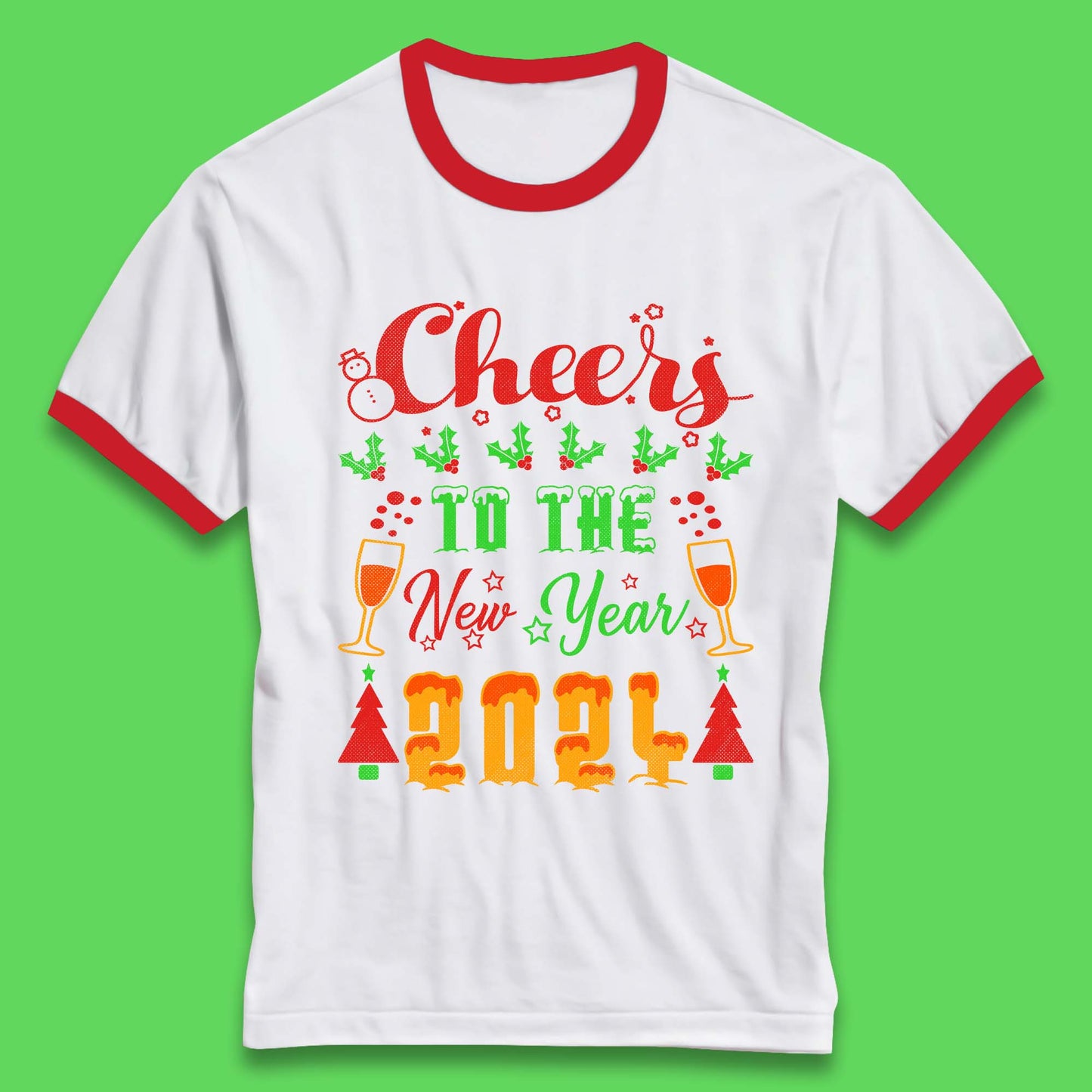Cheers To The New Year 2024 Ringer T-Shirt