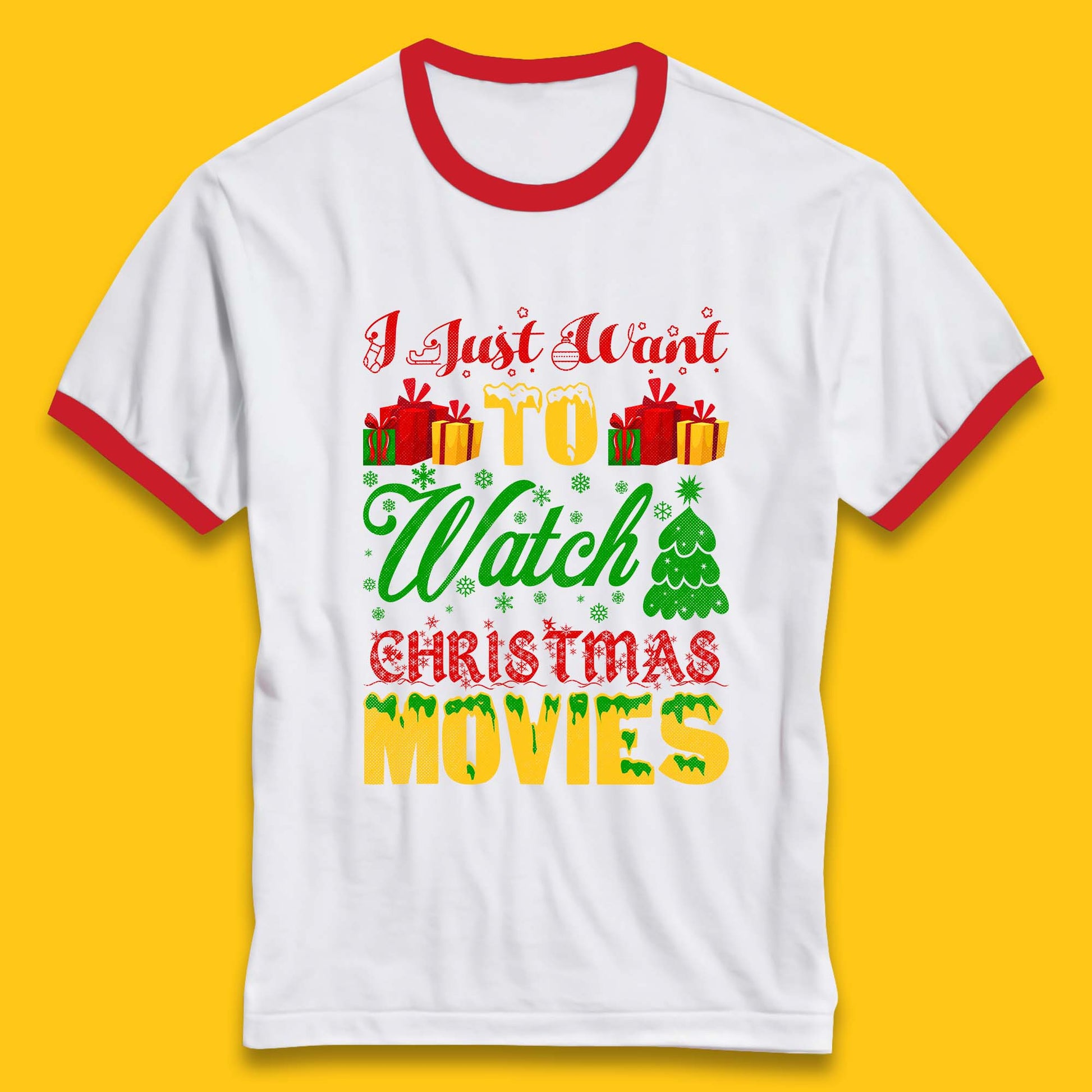 christmas movie ringer t shirt