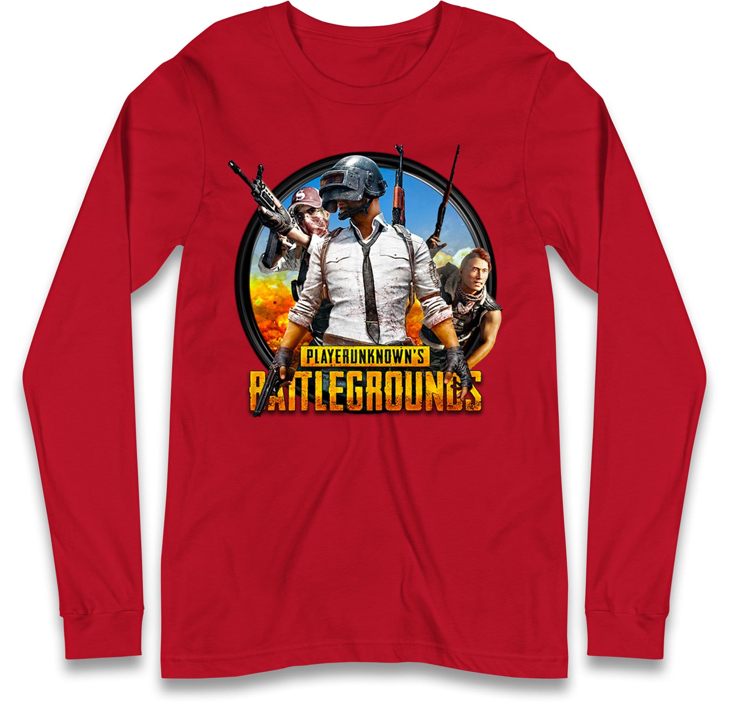 PUBG Battle Long Sleeve T Shirt