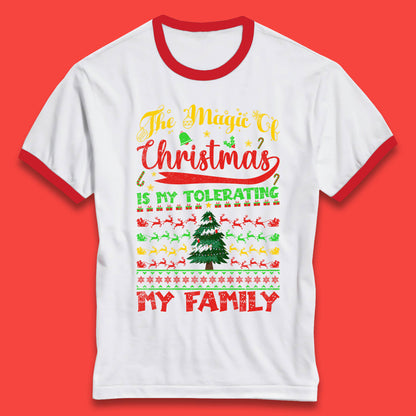 christmas quote ringer t shirt
