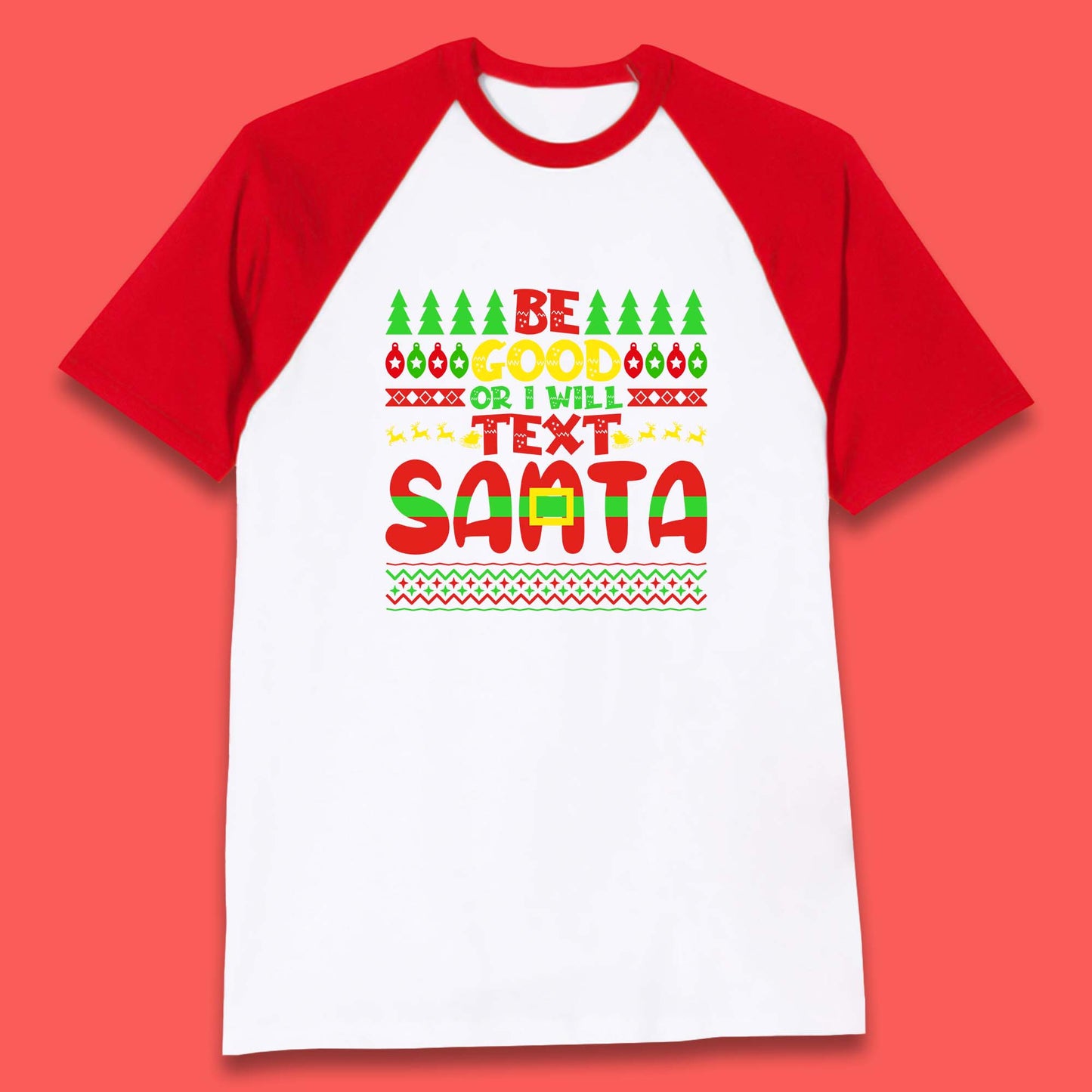 christmas baseball t shirt