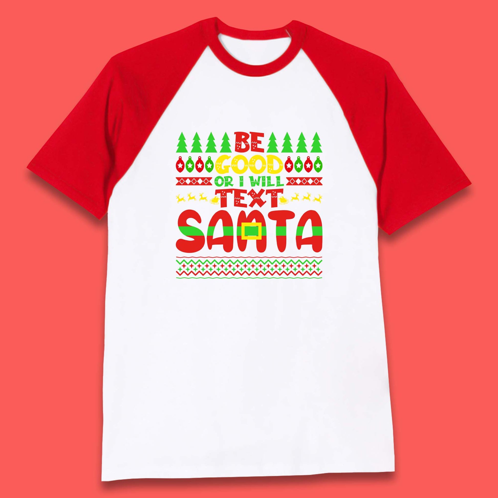 christmas baseball t shirt