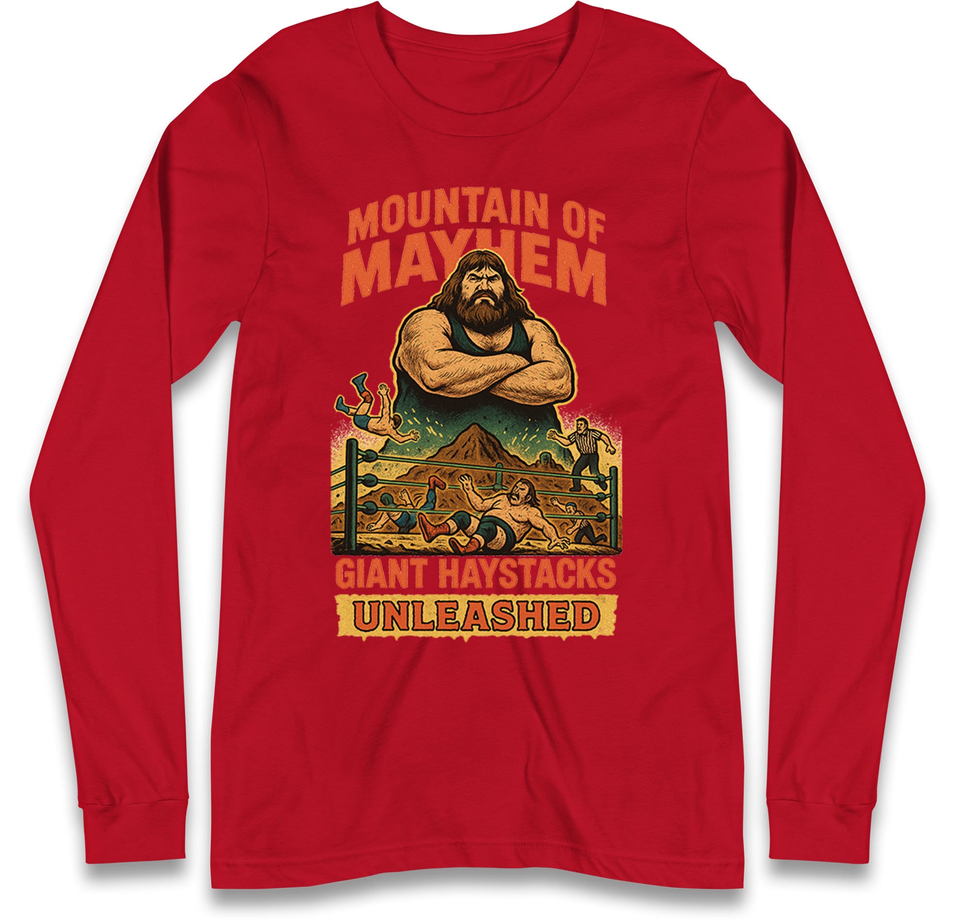 Giant Haystacks Long Sleeve T Shirt