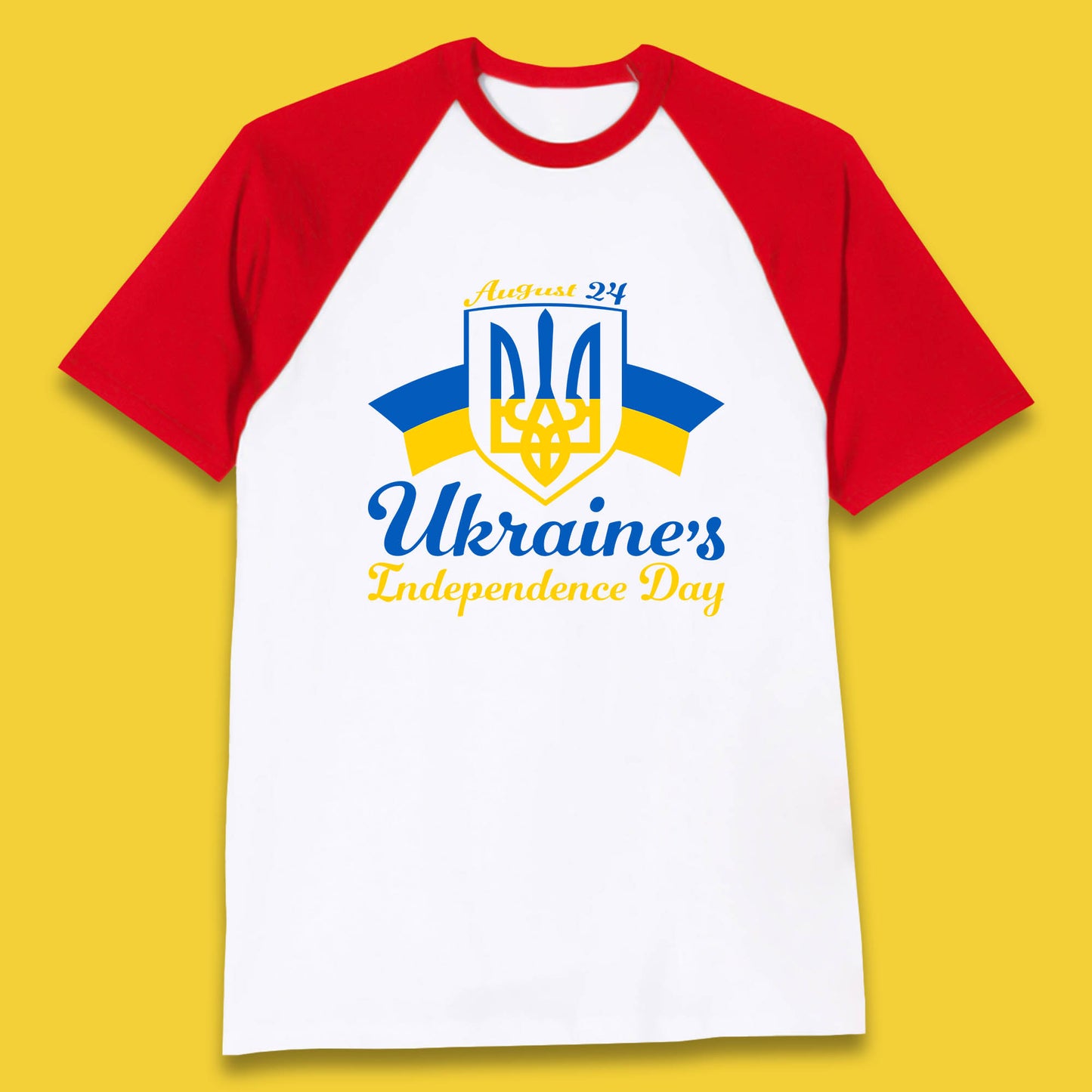Ukraine's 24 August Ukraine Independence Day Proud Ukrainian Baseball T Shirt