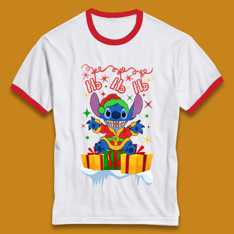 Elf Stitch Christmas Ringer T-Shirt