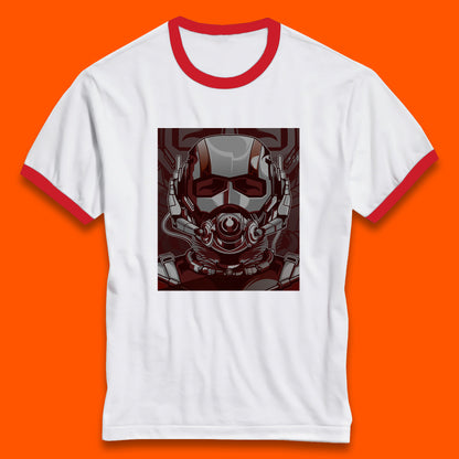 Marvel Comics Ant Man And The Wasp American Superhero Film Ant Man Face Helmet Avengers Movie Ringer T Shirt