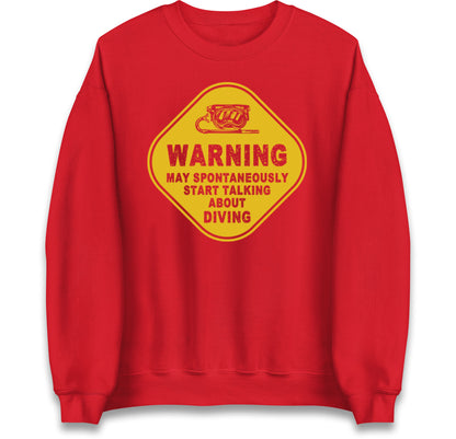 warning diving jumper