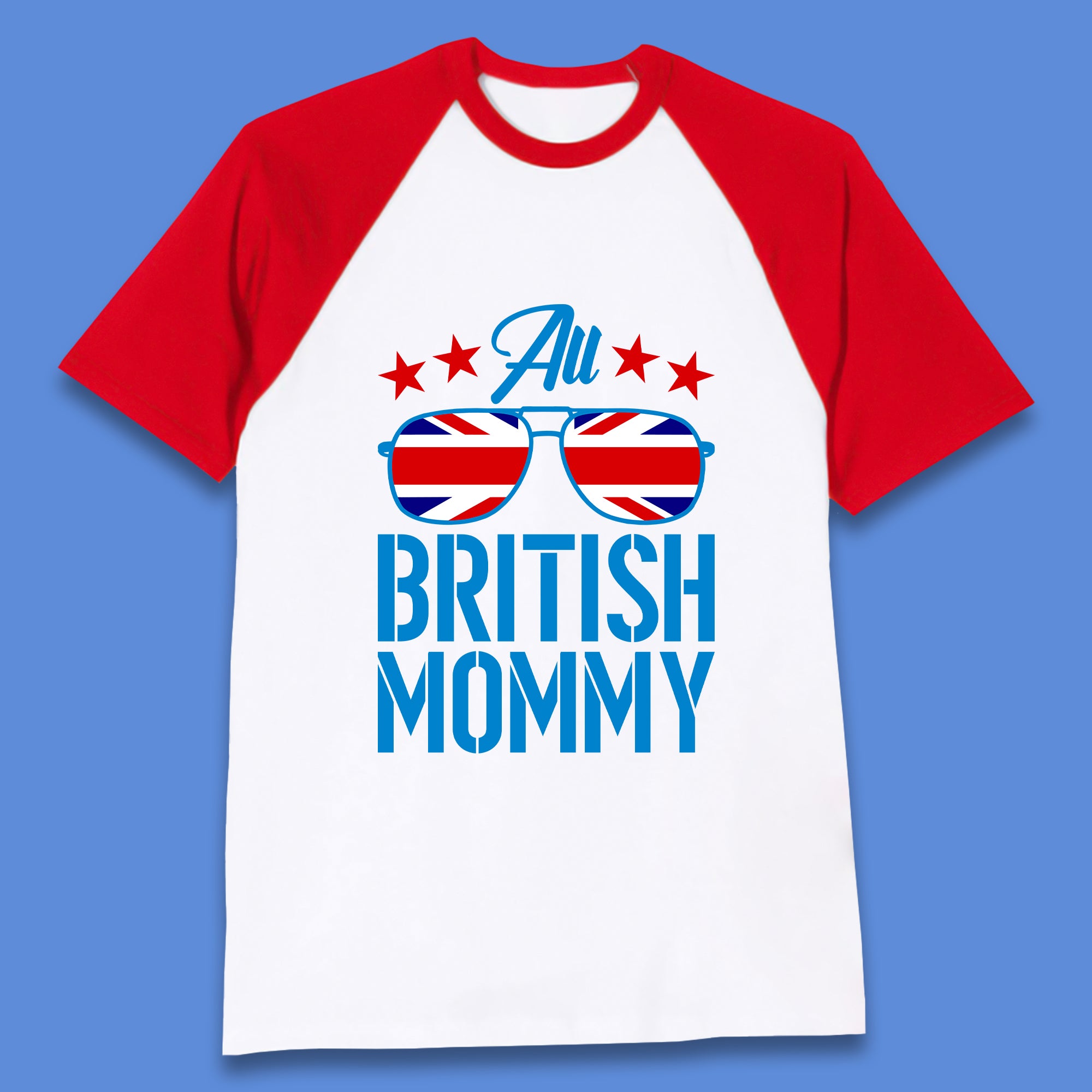 British Mommy Baseball T-Shirt