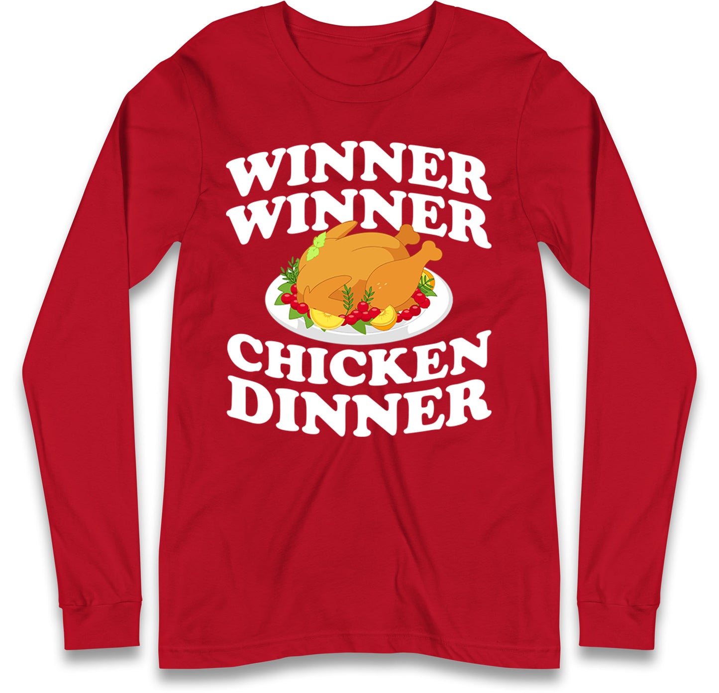 Chicken Dinner Pubg Long Sleeve T-Shirt