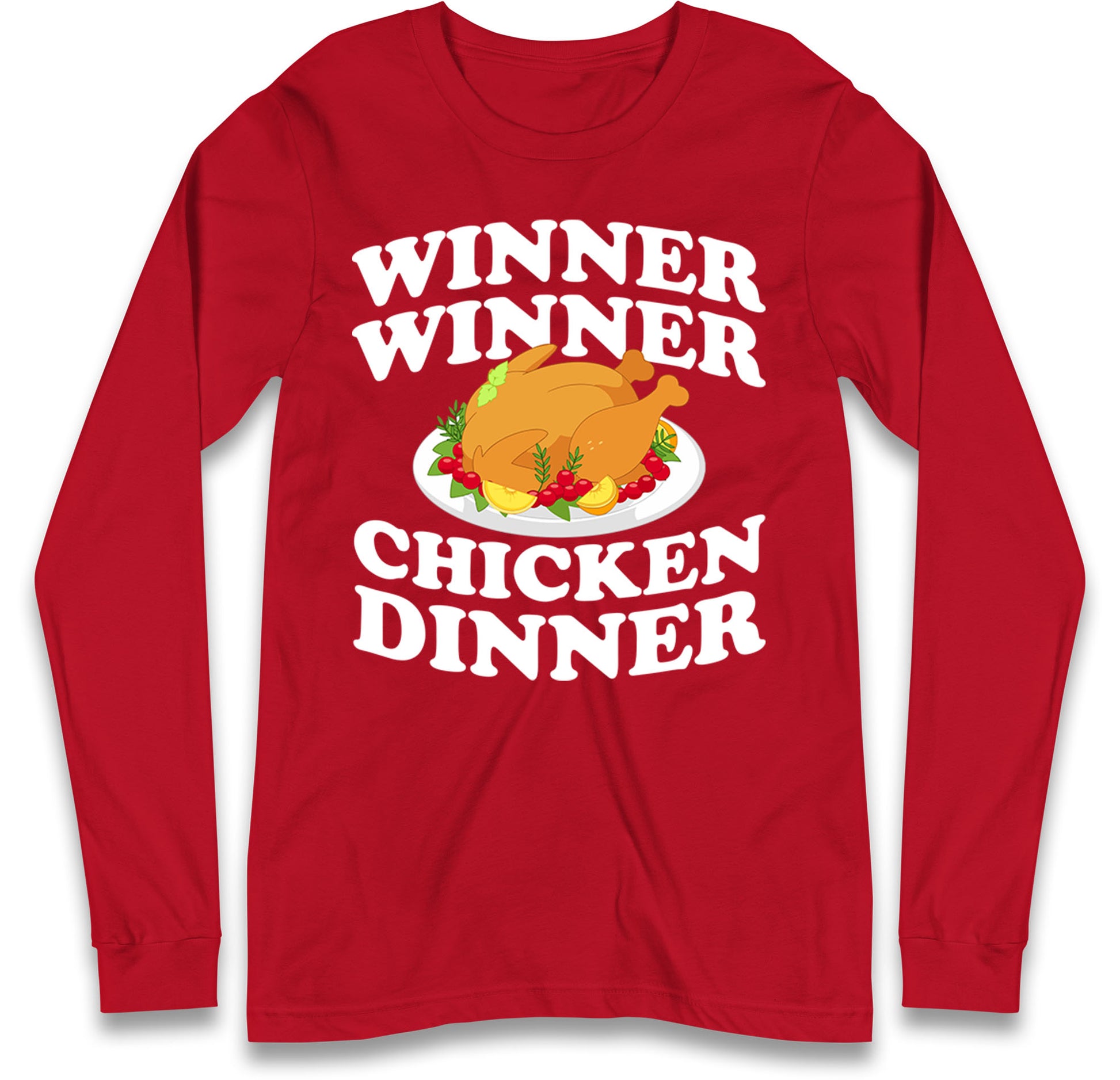 Chicken Dinner Pubg Long Sleeve T-Shirt