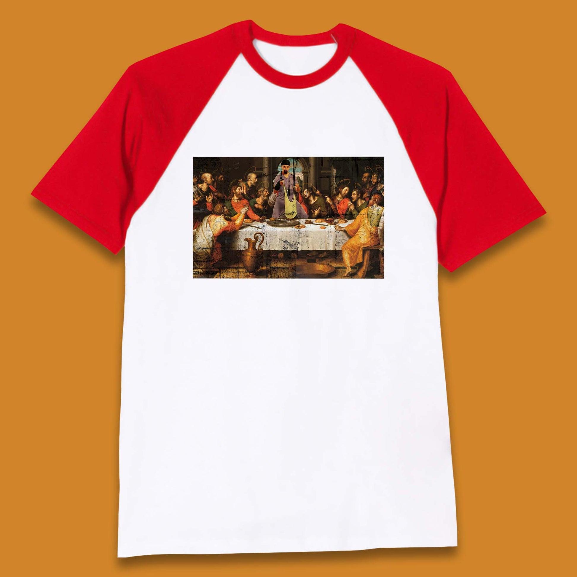 last supper baseball t shirt