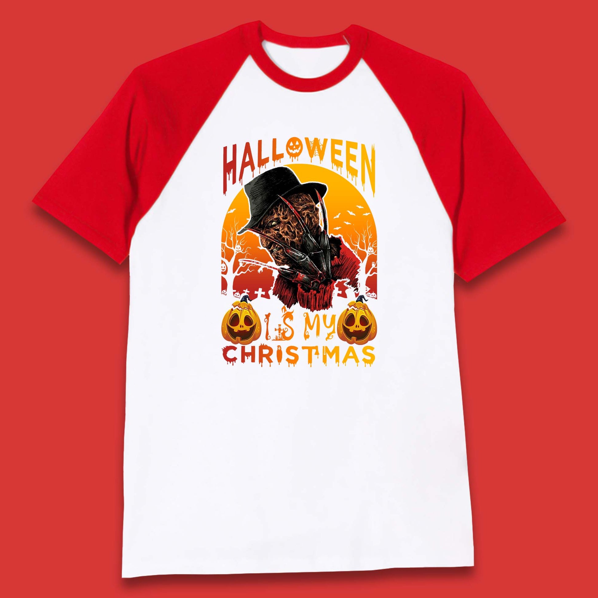 freddy krueger baseball t shirt
