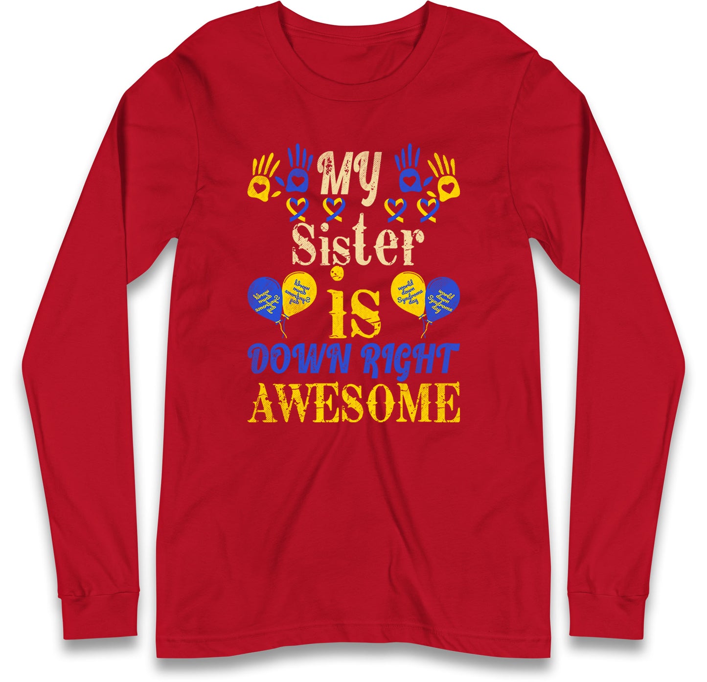 world down syndrome day long sleeve t shirt