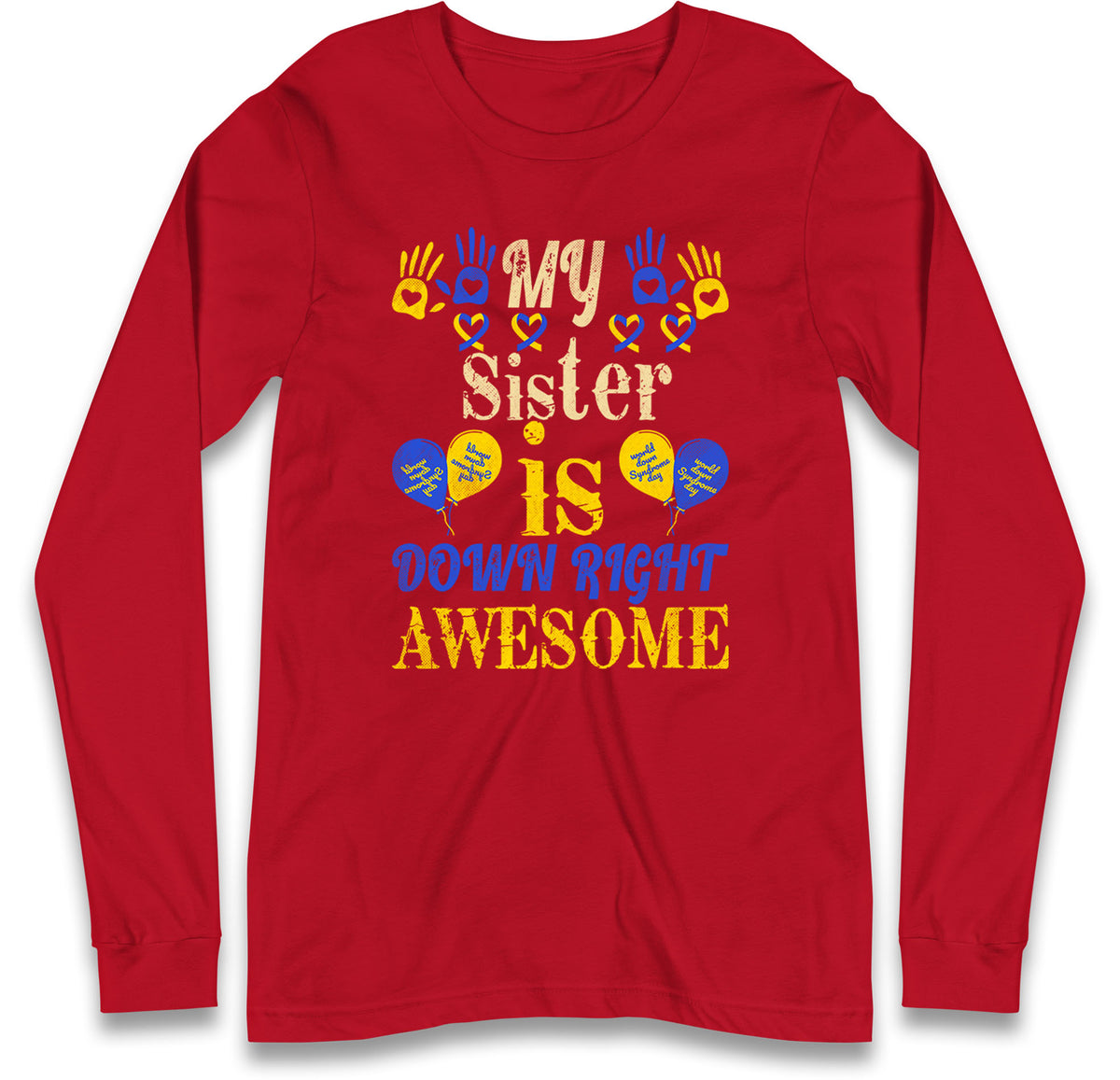 world down syndrome day long sleeve t shirt
