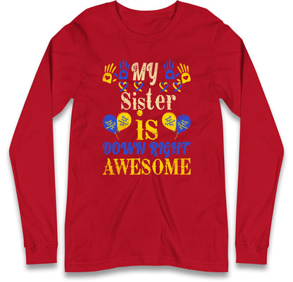 world down syndrome day long sleeve t shirt
