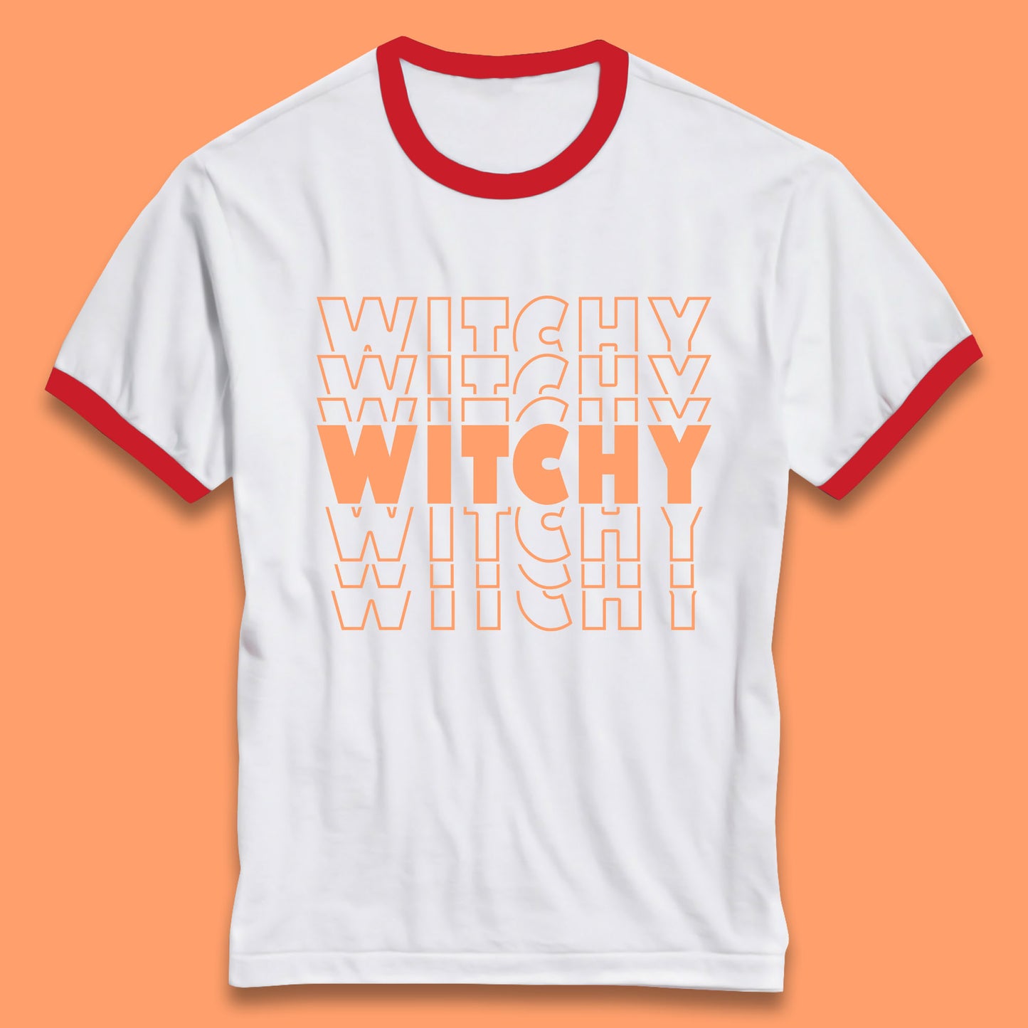 Witchy Halloween Witches Spooky Witch Vibes Witchy Aesthetic Halloween Party Ringer T Shirt
