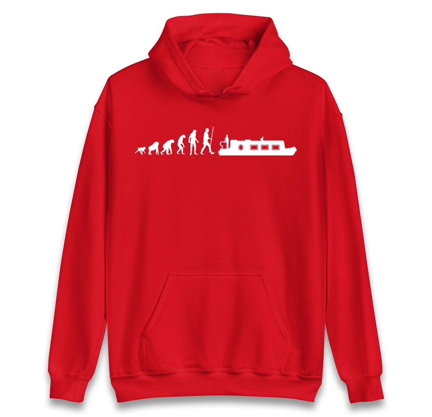 Human Evolution Canal boat hoodie