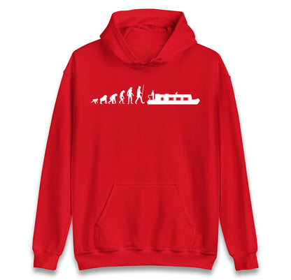 Human Evolution Canal boat hoodie