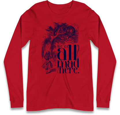 Alice And Cheshire Cat Long Sleeve T Shirt
