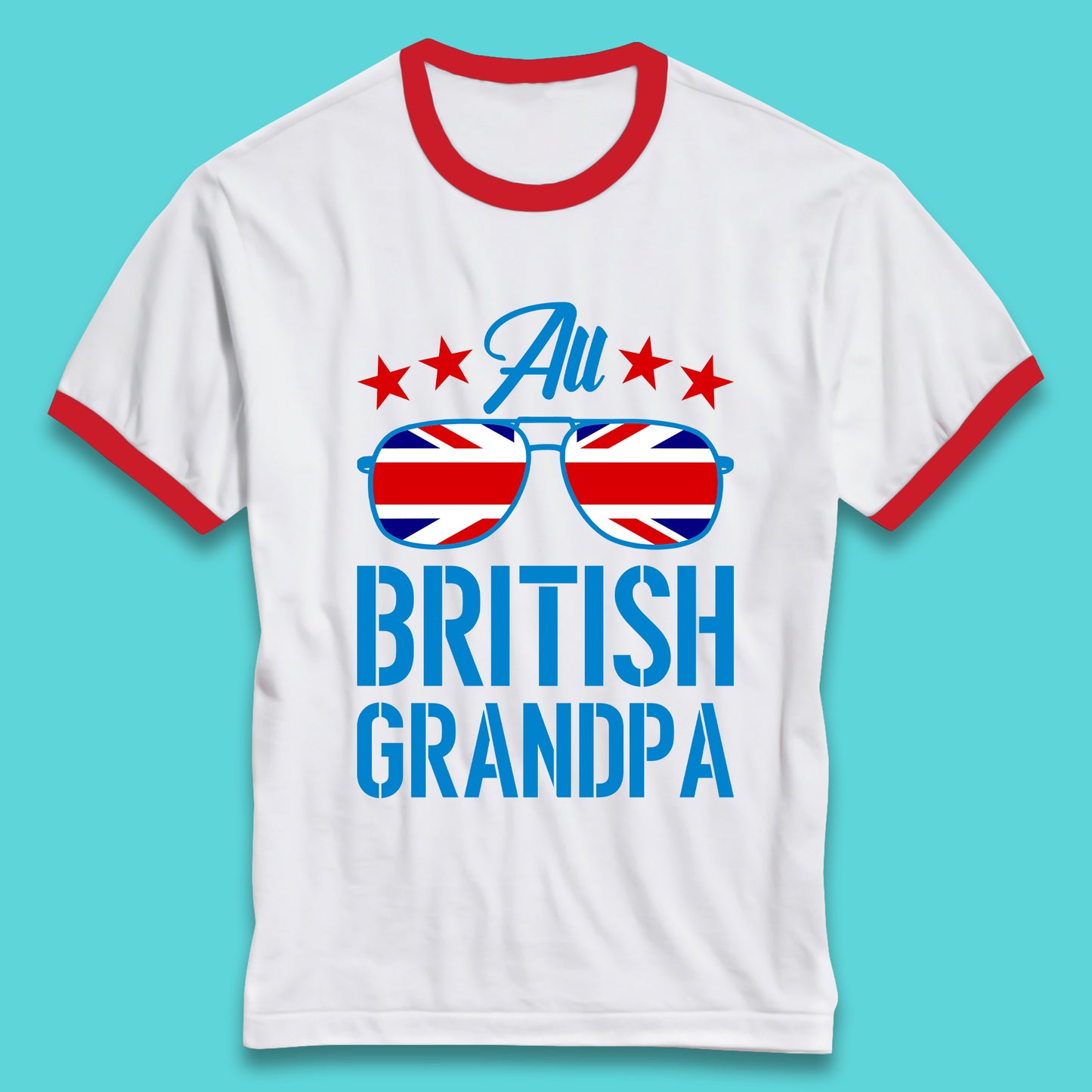 British Grandpa Ringer T-Shirt