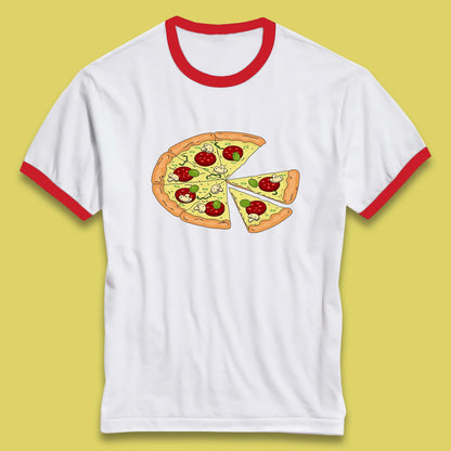 Italian Pizza Pizzaologist Pizza Lover Pizza Holic Pizza Addict Ringer T Shirt