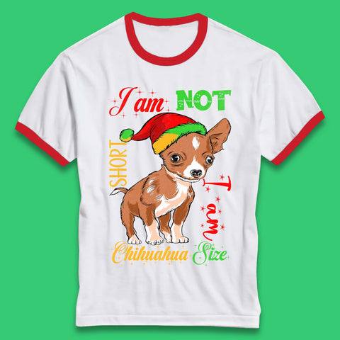 Chihuahua Size Christmas Ringer T-Shirt