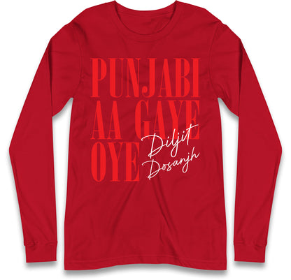 Diljit Dosanjh Long Sleeve T Shirt