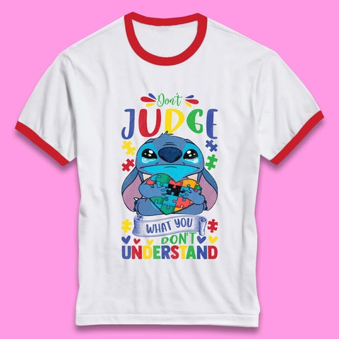Autism Disney Stitch Ringer T-Shirt