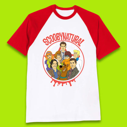 Scooby-Doo Scoobynatural Mash Up Group Shot Poster Happy Halloween Baseball T Shirt
