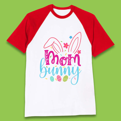 Mom Bunny Baseball T-Shirt