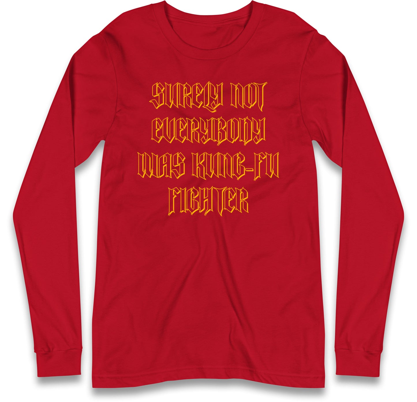 Kung Fu Fighter Long Sleeve T Shirt