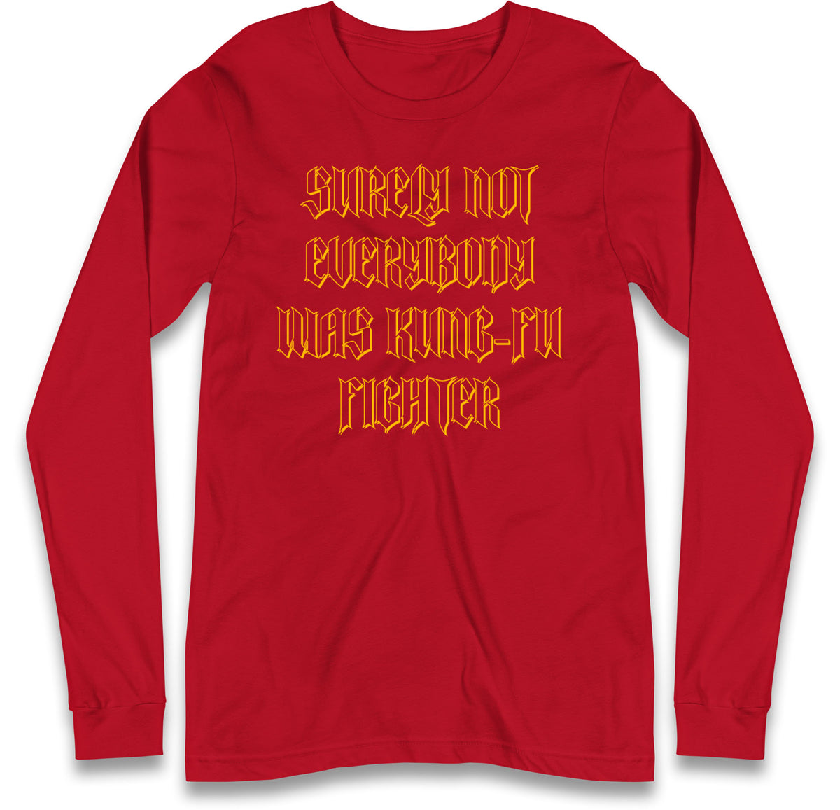Kung Fu Fighter Long Sleeve T Shirt