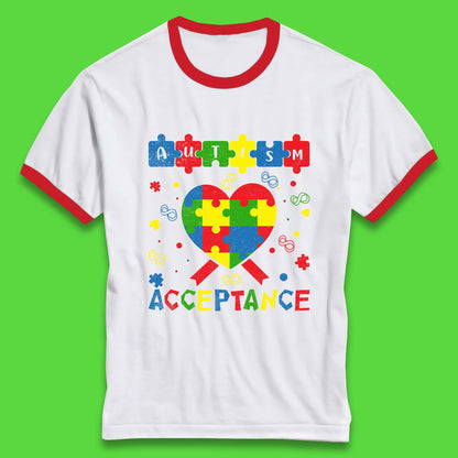 Autism Acceptance Awareness Ringer T-Shirt