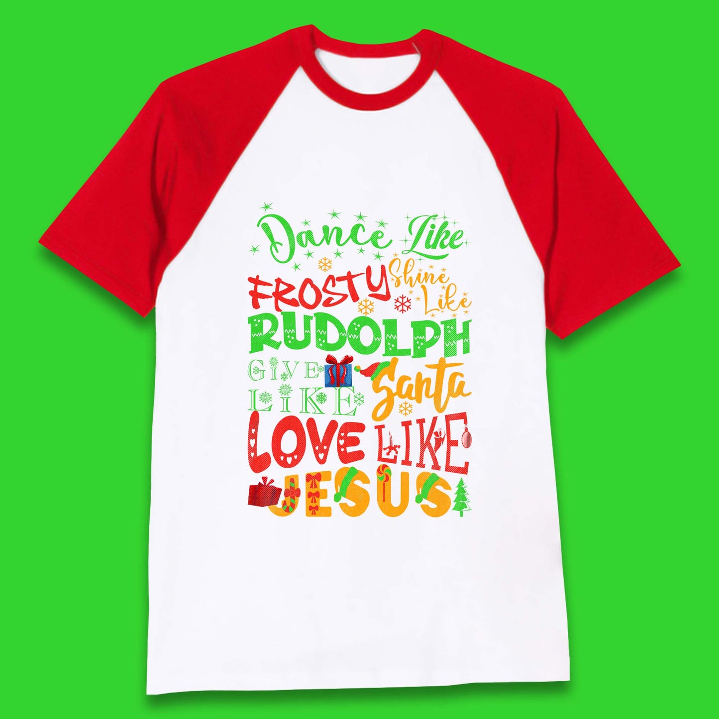 Dance Like Frosty Christmas Baseball T-Shirt