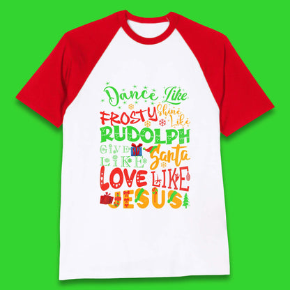 Dance Like Frosty Christmas Baseball T-Shirt