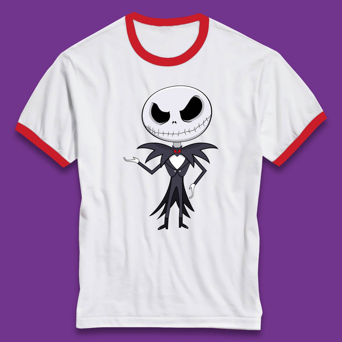 jack skellington christmas ringer t shirt