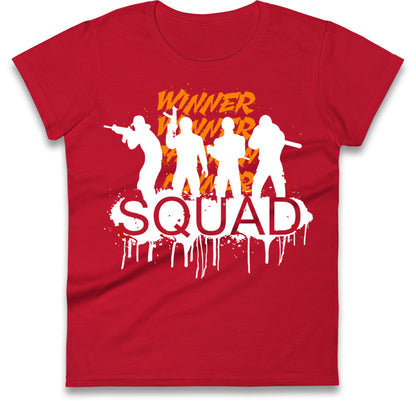 Pubg Squad Ladies T Shirt