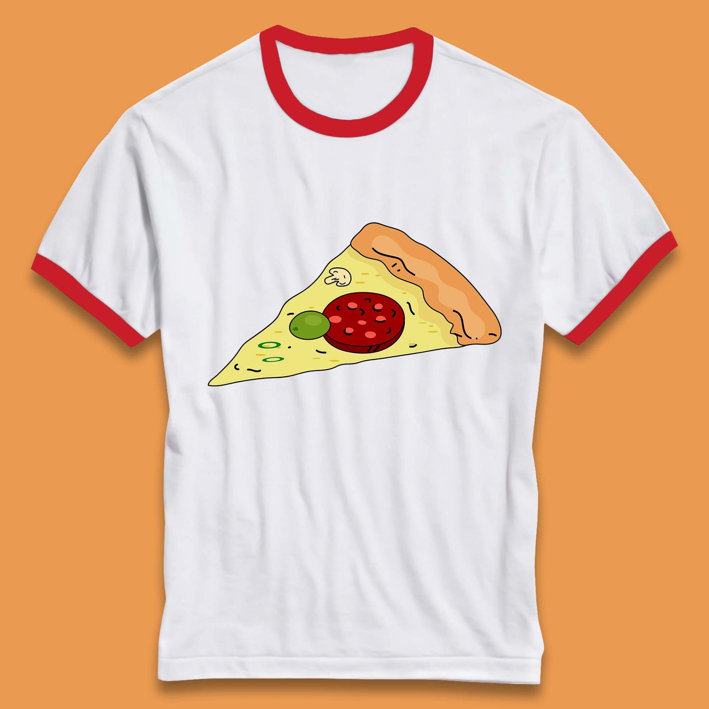 Italian Pizza Slice Pizzaologist Pizza Lover Pizza Holic Pizza Addict Ringer T Shirt