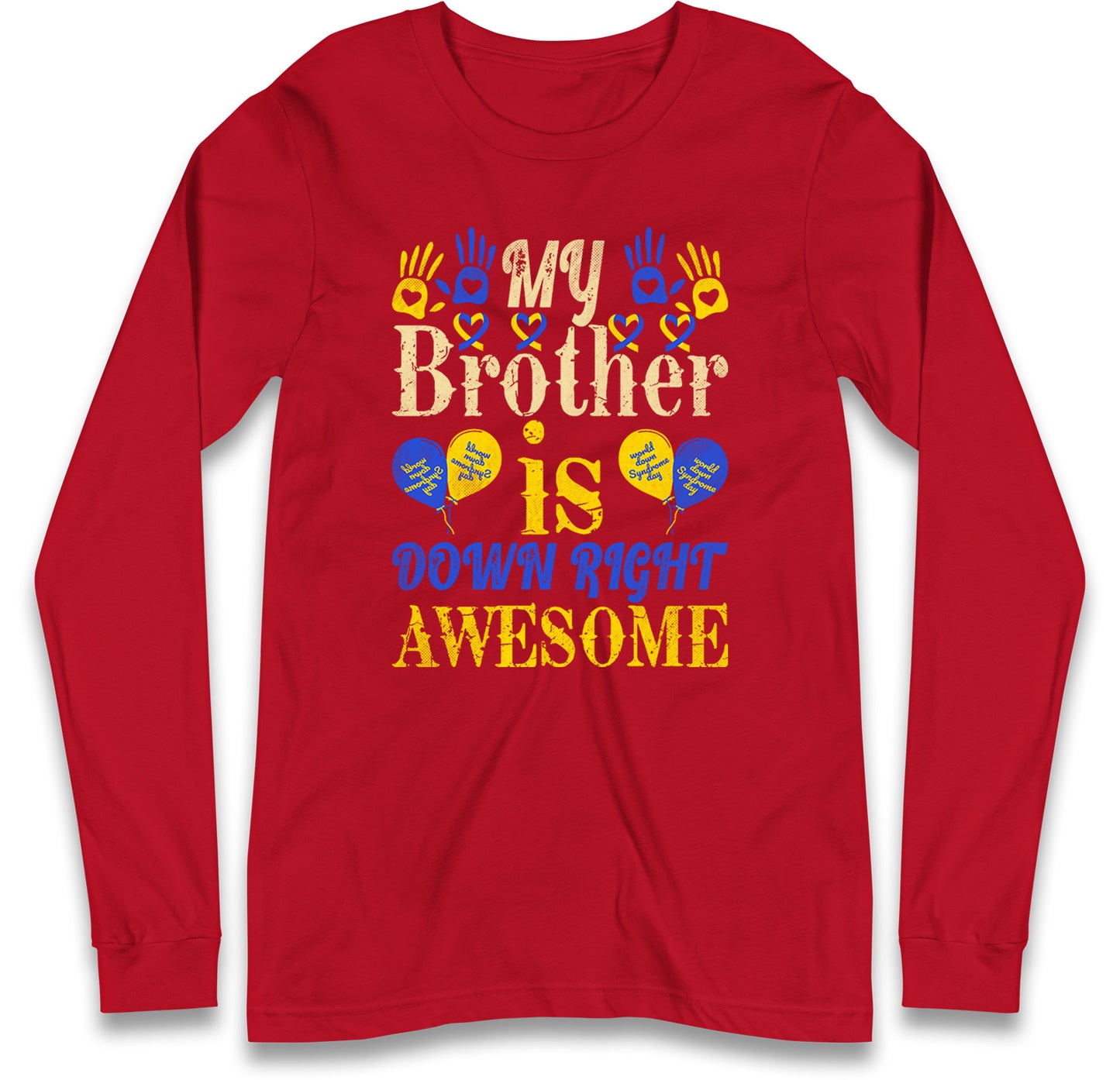 world down syndrome day long sleeve t shirt